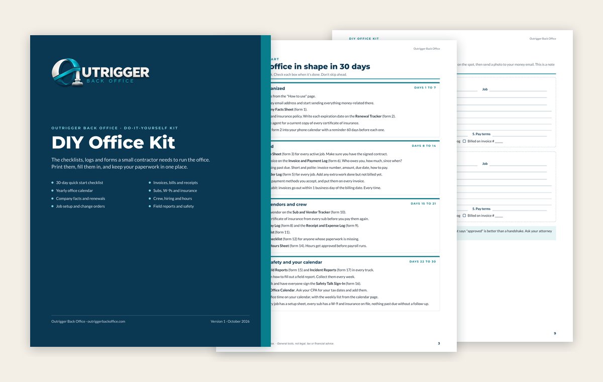 Pages from the DIY Office Kit