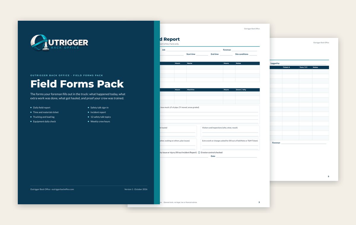 Pages from the Field Forms Pack